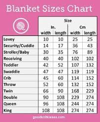 Blanket Sizes Chart Quilt Sizes Baby Blanket Size