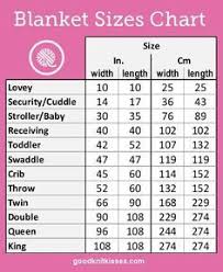 Blanket Sizes Chart Quilt Sizes Baby Blanket Size