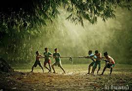 Indonesian Traditional Game Tarik Tambang Village Kids Childhood Photography Traditional Games