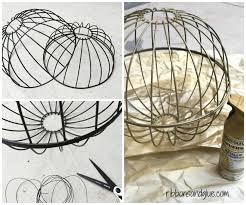 This article provides a brief rundown on preparing a hanging basket before planting. Repurposed Hanging Baskets Ribbons Glue Upcycled Home Decor Handmade Home Handmade Home Decor