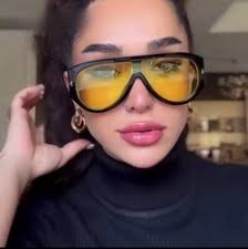 Las mejores ofertas en Gafas de sol espejadas Amarillo Negro para Mujeres