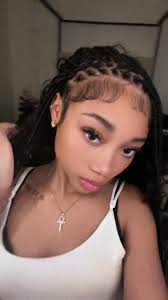 Long Boho Knotless Braids Lightskin