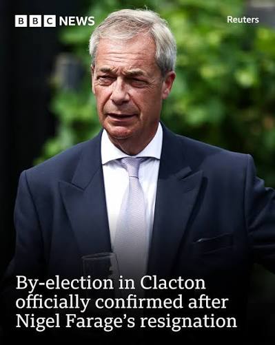 Reform UK leader Nigel Farage has said he will re-fight for the Essex seat  in what he billed as a "people versus the establishment" by-election,  following increased scrutiny over his finances and