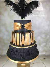 Art deco great gatsby personalized gatefold wedding invitation monogram, hollywood invite & envelope, golden laser cut gate, gold, die cut. Great Gatsby Wedding Cake Mel S Amazing Cakes