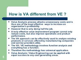 Value Engineering And Value Analysis