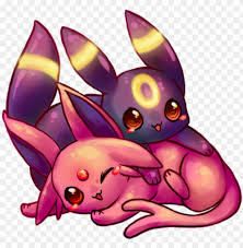 35 Images About Pokemon On We Heart It Umbreon And Espeon Chibi Png Image With Transparent Background Toppng