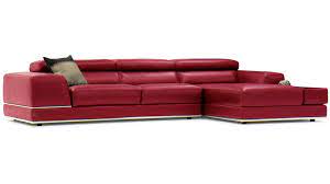 Shop Encore Red Leather Sofa And Other Modern And Contemporary Home And Office Furniture Browse Leather Couch Sectional Red Leather Sofa Red Leather Sectional