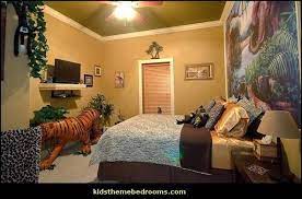 Safari Bedroom Ideas Tropical Jungle Theme Jeep Beds Wild Animal Safari Bedroom Ideas Tropical Jungle Bedroom Themes Jungle Bedroom Theme Safari Theme Bedroom
