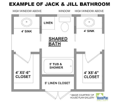 On average, one half of a jack and jill bath is around 84 square feet. Pin On House