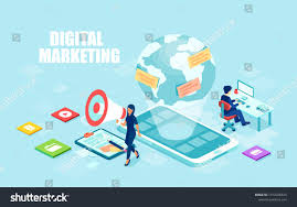 Digital Marketing Concept Isometric Modern Vector Of Business Analysis Content Strategy And Manageme In 2020 Marketing Concept Digital Marketing Web Design Tutorials