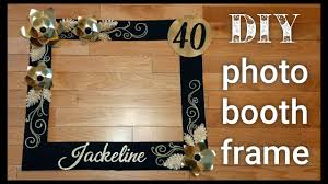 And we all know how excited and pumped up the kids are to start their summer vacation, so why not create the ultimate way to welcome them to summer! Diy Black And Gold Photo Booth Frame 40th Birthday Photo Booth Frame With Big Flowers Youtube