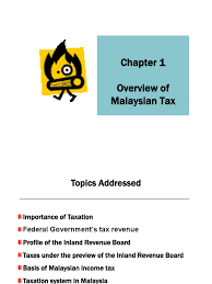 Inland revenue board malaysia property. 172920 Lect 1 Overview Of Taxation 2017 Ppt Capital Gains Tax Income Tax