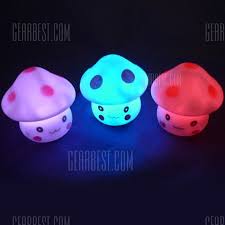 Buy Energy Magic Led Cute Mushroom Night Light Novelty Lamp Changing Colors Colorful Nightlight Lamp Flashing Toy P4pm In Stock Ships Today