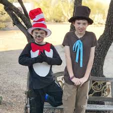 Diy Cat In The Hat Costume Book Character Costumes Diy Costumes Kids Boy Costumes