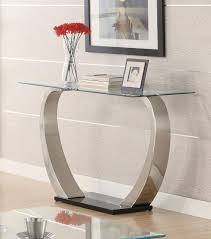 Coaster Furniture Satin Glass Top Sofa Table Modern Sofa Table Living Room Sets Furniture Sofa Table