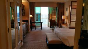 Nice touches to enhance your stay include hairdryers, a bidet and towels. Balcony Deluxe Suite Picture Of Signature At Mgm Grand Las Vegas Tripadvisor