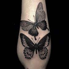 Black Work Butterfly Tattoo On The Forearm Butterfly Tattoo Ideas Black Butterfly Tattoo Butterfly Tattoo Butterfly Tattoo Designs