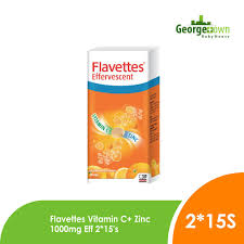 So, i bought a pack of flavettes effervescent vitamin c 1000 mg 15 tablets (twin pack). Flavettes Effervescent Vitamin C Zinc 30 S Shopee Malaysia