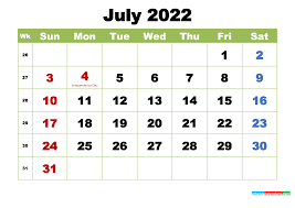 July 2022 Calendar With Holidays Wallpaper Free Printable 2021 Monthly Calendar With Holidays