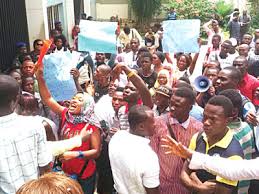 Image result for student protest pictures in nigeria