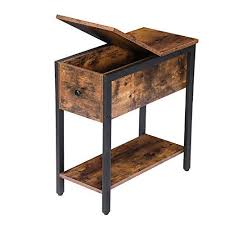 Hoobro End Table Flip Top Side Table With Storage Shelf Https Www Amazon Com Dp B082pyt2p7 Ref Cm Sw R Pi In 2020 Side Table With Storage Side Table End Tables