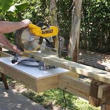Build Your Own Portable Miter Saw Stand With These Free Plans Woodworking Plans Free Woodworking Tools Storage Woodworking Plans
