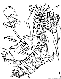 Wile e coyote coloring pages. Wile Coyote And Road Runner Coloring Pages