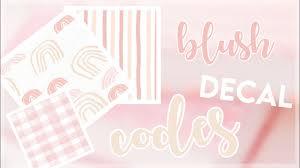 Aesthetic cafe outfit codes for bloxburg! Soft Pink Aesthetic Decal Codes Bloxburg Roblox Blushyberry Youtube
