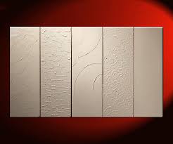 Together with lighting, accents, furniture, and artwork, it can make a space read. Large White Painting Abstract Textured Art Urban Original Impasto Painting Five Stretched Canvases Stylish Design 40x24 Custom Art By Nathalie Van