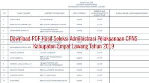 Materi skd dan skb terupdate. Download Pdf Pengumuman Administrasi Pelaksanaan Cpns Kabupaten Empat Lawang Tahun 2019 Tribun Sumsel