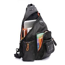 Sling Bags Chest Pack One Shoulder Crossbody Backpack Book Bag For School Hiking Travel Grid Black Ct12iuf5of9 One Strap Backpack Shoulder Backpack Hiking Bag