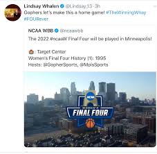 Staley isn't a stranger to coaching a team in one of the final rounds of march madness: Minnesota And Whalen Excited For 2022 Ncaa Women S Basketball Final Four By Cindy Smith Her Hoop Stats Medium