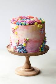 Buttercream Simple Birthday Cake Designs For Adults Pastel Buttercream Sprinkle Birthday Cake Style Sweet Sprinkles Birthday Cake Cool Birthday Cakes Birthday Cake Decorating