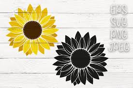 Download Sunflower Svg Sunflower Monogram Frame 1006390 Monograms Design Bundles