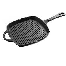 Frying Pan Cast Iron Stripe Non Stick Steak Special Pan Induction Cooker Universal Black Frying Pan Pan Grill Pan