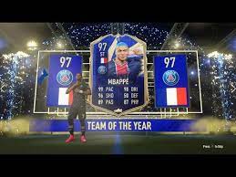 There is no way mbappe isn't in it in fifa, too many players. Fifa 21 97 Mbappe Toty Packed Youtube