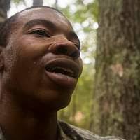 Spc. Donald Starcher of Titusville, Fla., 320th Military