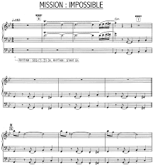 Mis 10 bandas sonoras favoritas son: Partituras Para Piano Banda Sonora Mission Impossible