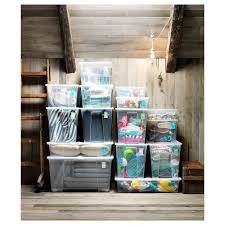 Samla Lid For Box 45 65 L Transparent Ikea Ikea Storage Boxes Ikea Storage Bins Ikea Samla