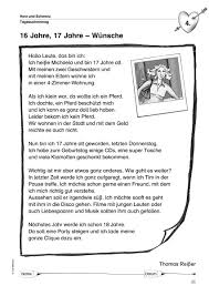Gratis unterrichtsmaterial für den deutschunterricht daz daf zum download: Sopad Unterrichtsmaterial Deutsch Lesen Und Textverstandnis Lesetext 16 17 Jahre Wunsche