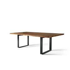 Metal table legs 28 u frame stainless legs for dining table desk cabinet 2pc. Brandon Dining Table Fixed Solid Antique Oak Top Straight Metal Legs