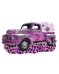 Retro Truck Pngtruck Sublimation Designs Downloadsdigital Etsy Vintage Truck Pink Truck Monster Truck Art
