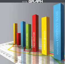 business 3d graph infographics chart free vector download