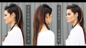 Faux Hawk Hair Tutorial Side Braids For Long Hair Hair Tutorial Long Hair Styles