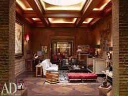 The Main Living Room Of Mannat Gauri And Shah Rukh Khan S Mumbai Home Skylight Faux Brick Walls Vintage Celebrity Houses Faux Brick Walls House