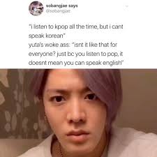Kpop Memes On Instagram He Said Music Has No Language Follow Softydonghun For More Kpop Bts Pentagon Kpop Memes Funny Kpop Memes Memes