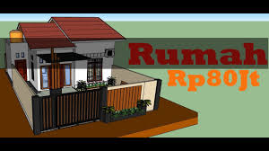 Pilihan denah rumah 2 kamar dengan desain terbaik fimell via fimell.com. Desain Rumah Minimalis Sederhana 6x10 Meter 3 Kamar Mzu Official Youtube