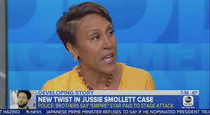 Jussie Smollett Hoax Robin Roberts Calls Setback For Race Relations Variety Chicago (ap) — two brothers who told police that jussie smollett paid them $3,500 to help stage an attack on himself were linked to the actor through the empire television series, and court documents filed thursday allege one of the men provided smollett with designer drugs.