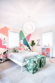 Colorful, eclectic girl's room 8 photos. Miami Inspired Toddler Bedroom Project Nursery Toddler Rooms Big Girl Room Toddler Girls Room Decor