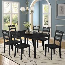 Table made of pine wood, veneers and engineered wood. Ubuy Kenya Online Shopping For High Dining Table Set For 7 In Affordable Prices